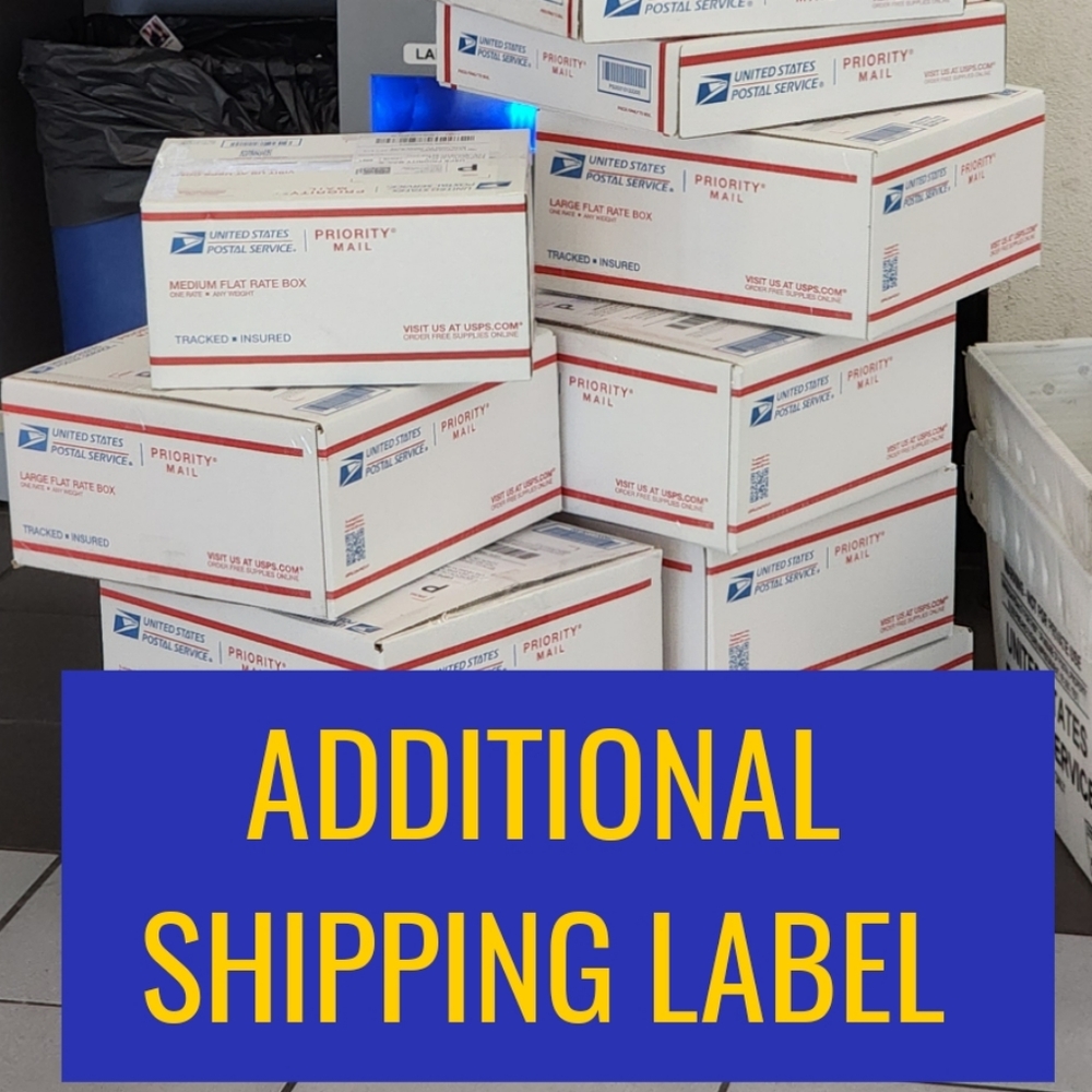 📦Addtl' Shipping Label (up to 5 lbs.)